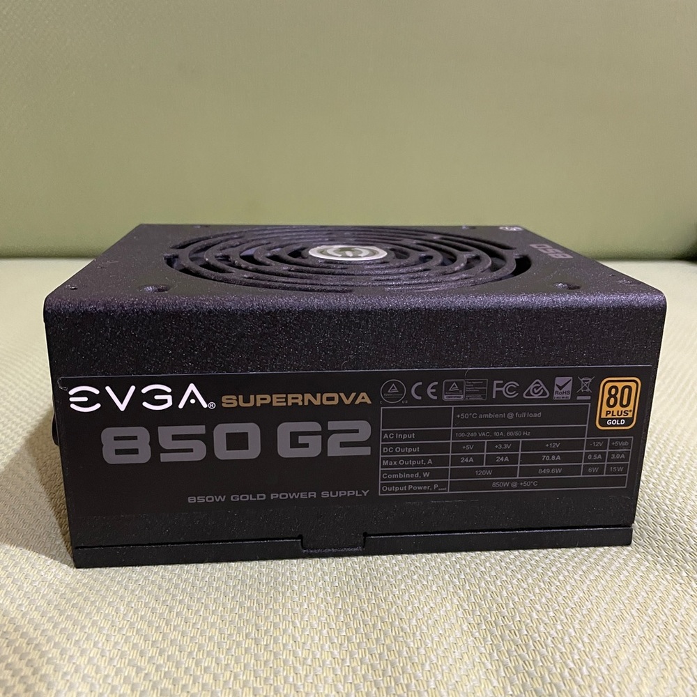 EVGA Supernova G2 850W 80+ Gold Power Supply - 220G20850XR